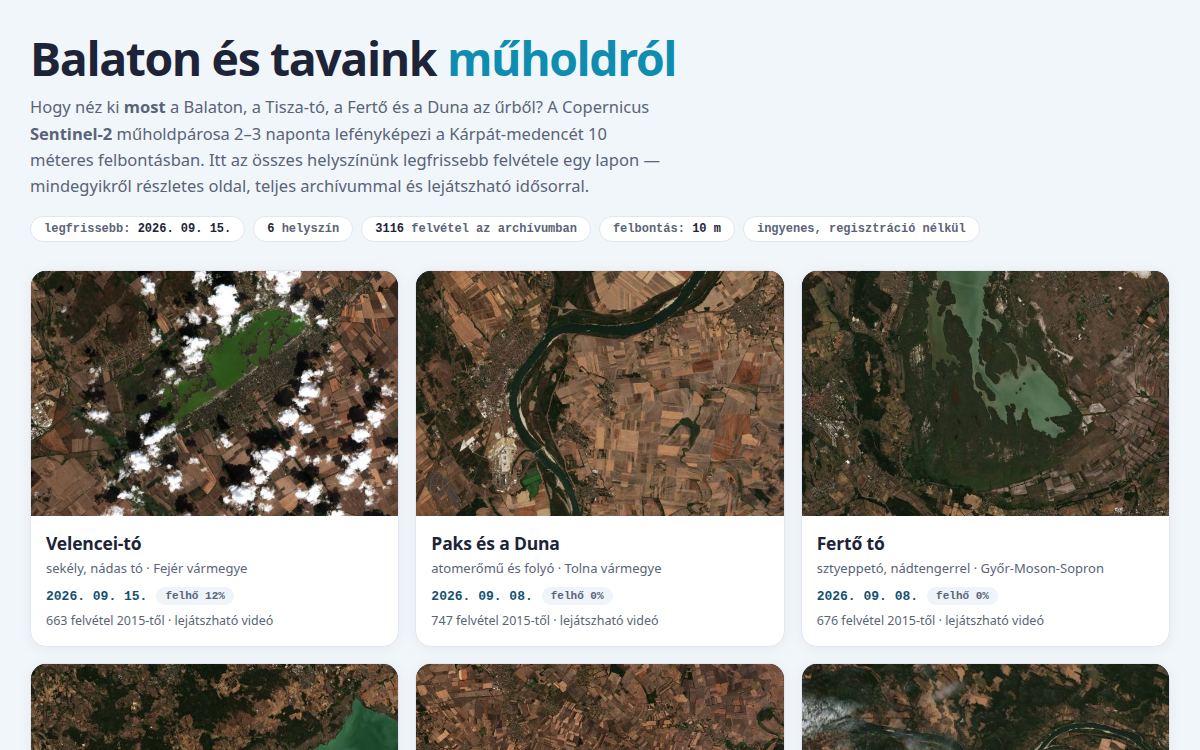 Balaton és tavaink műholdról — oldal-előnézet